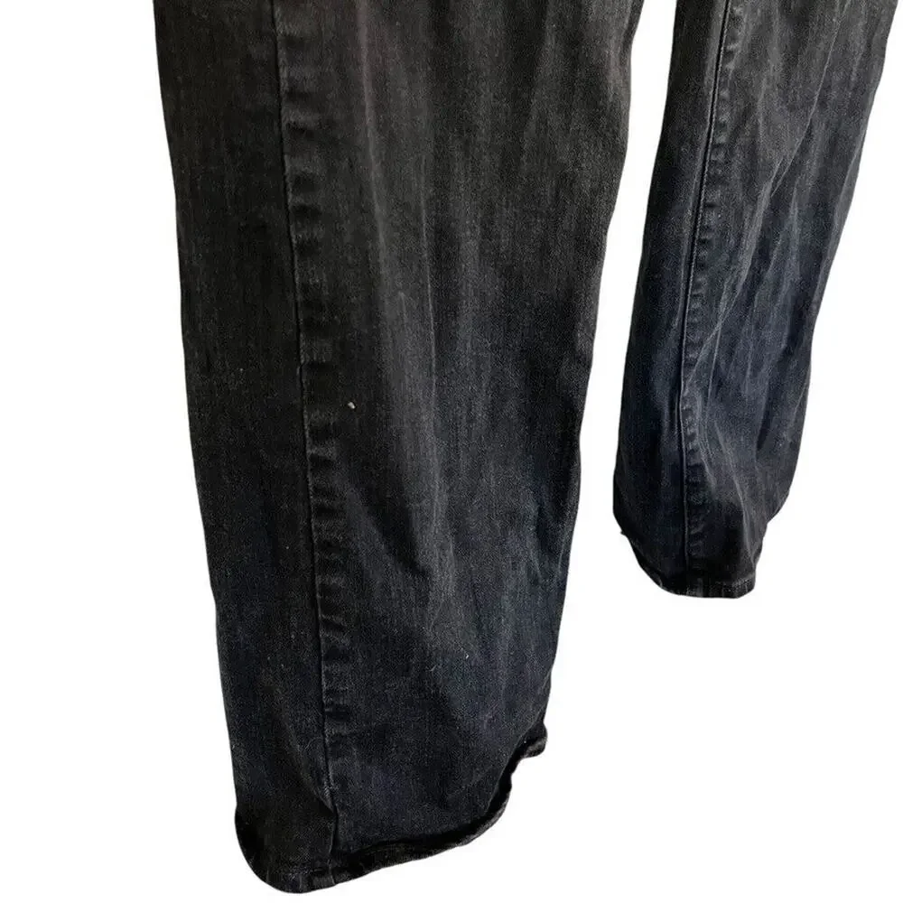 J Crew Womens Bootcut Boot Cut Black Wash Mid Rise Stretch Jeans sz 31 x 32